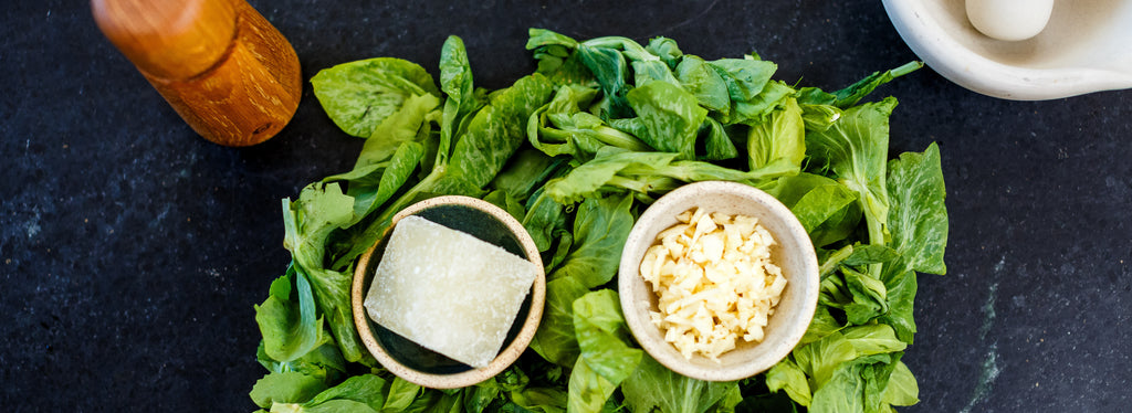 Olive Oil w/ Stir-Fried Pea Shoots